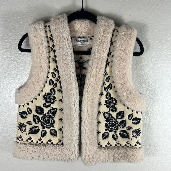 (SOLD) Zadig & Voltaire Feti Shearling Cardigan Vest - Picture 7 of 15